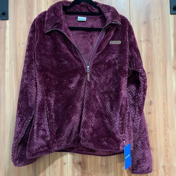 Columbia Fire Side Sherpa Half Zip fleece jacket size large NWT - Picture 3 of 11